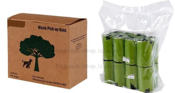 Pet Dog Tail Holder Poo Pack Clip Waste Picker S L With 20pcs Dog Poop Bag, Custom Printed Paper Dog Poop Bags