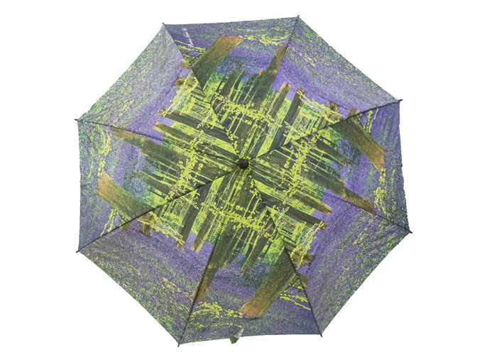 Small Digital Printed Auto Open Golf Umbrella , Sturdy Golf Umbrella EVA Handle