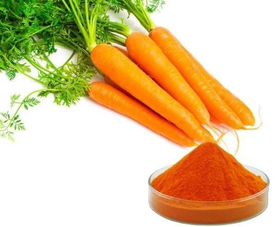 OEM Poudre de bêta-carotène soluble dans l'eau Extrait de carotte de qualité alimentaire 10%