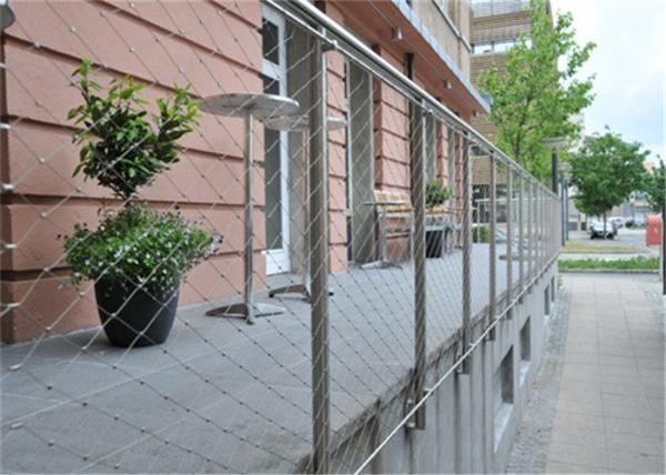 High Strength Stainless Steel Balustrade Mesh With Unique Flexibility / Brightness