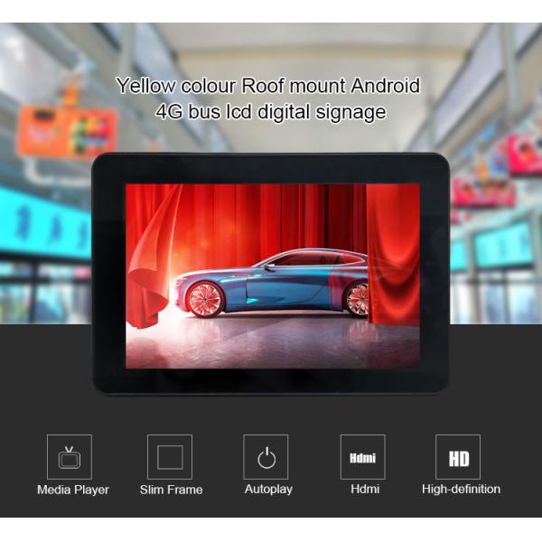 10.1 Inch 4G Wifi Taxi Monitor Display With Camera Body Sensor