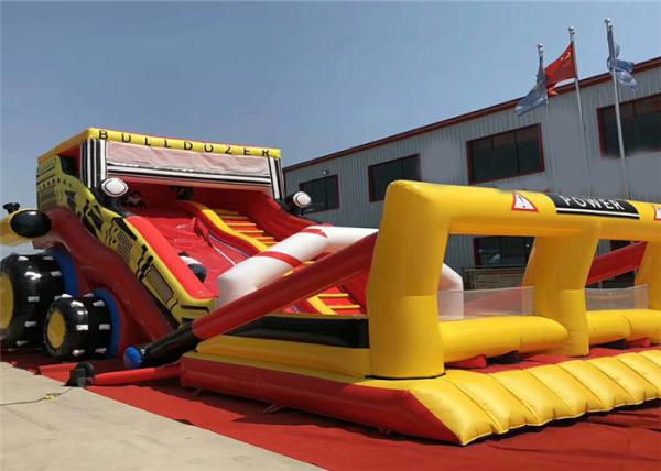 Do divertimento inflável comercial da corrediça do caminhão anti dureza forte alta completa UV
