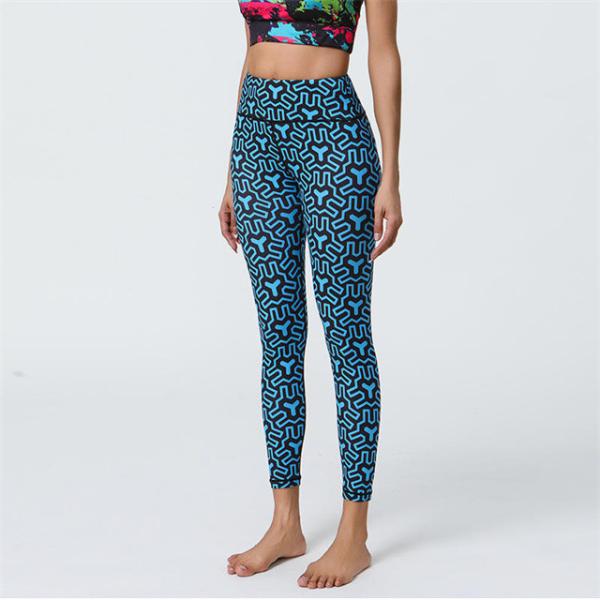 Sport Yoga Pants High Waist Tights Butt-lifting Yoga Leggings Printed Women's Fitness Leggings