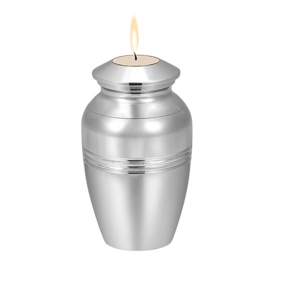 75*45mm Candle Holder Cremation Urn for Human Pet Ashes Stainless Steel Unique Designs