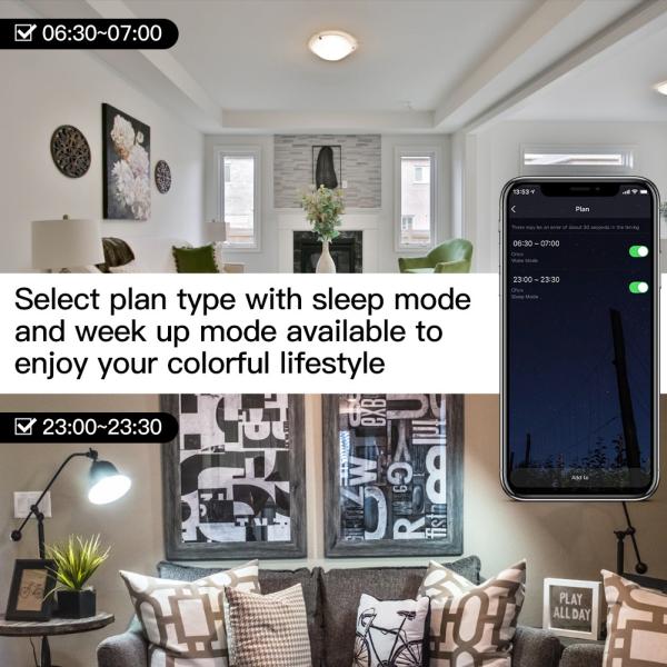 Работы электрических лампочек СИД шарика 5W GU10 RGBW Wifi умные с домом Alexa Google