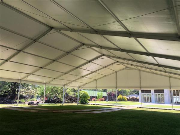 Moveable Temporary Warehouse Tent Roof Height 6-10 Meter UV Resistance