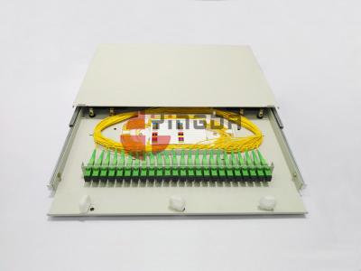 19 ODF SC 24Port Sliding Drawer Fiber Optic Patch Panel Distribution Box 1U Cold Rolled Steel