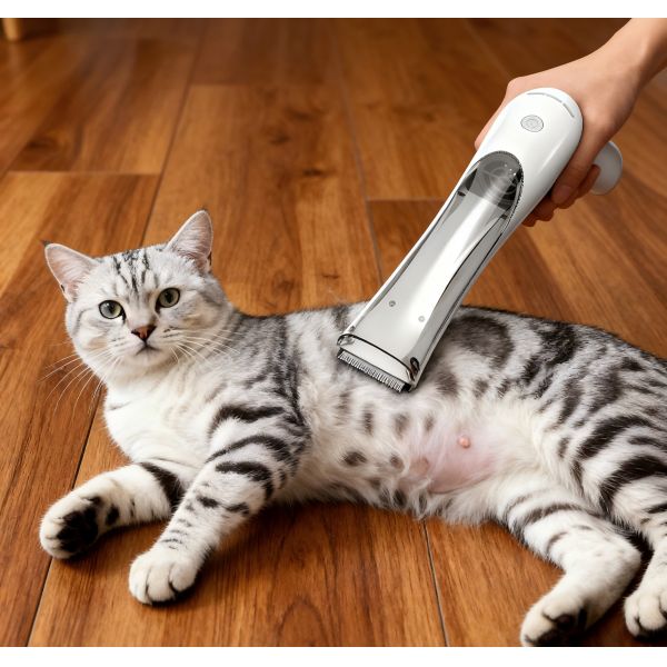 Quiet Stainless Steel Portable Pet Hair Clipper Rechargeable for Dogs and Cats Safe Blade Easy to Clean