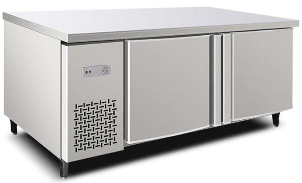 420L Stainless Steel Commercial Kitchen Refrigerator / Undercounter Refrigerator Manual Defrost Type With Double Doors