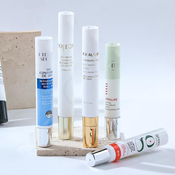 Custom Plastic Cosmetic Tubes with Screw or Flip Caps