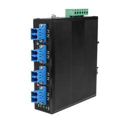 D2*2B Comutador de contorno de fibra industrial LC Conector monomodo DC24v para proteção