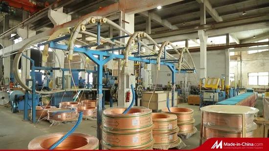 Customized Copper Evaporator Coil Heat Exchanger with 1.4~2.0mm Fin Space and 21*12.7mm Hole Pitch