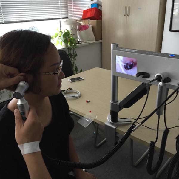 Otoscope цифров высокого разрешения видео-, система принтера изображения взгляда