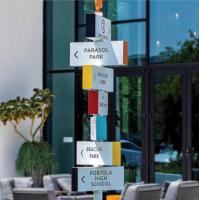 Les signes d'annuaire/le Signage extérieurs directionnels Wayfinding de parc ont adapté aux besoins du client
