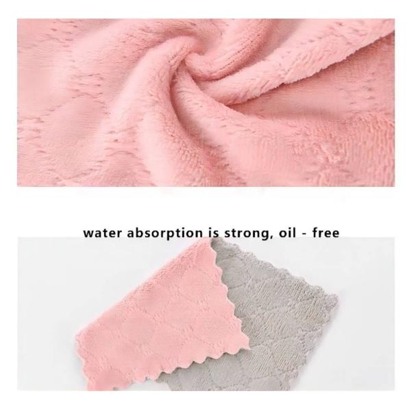 Absorbent Dish Cloths Microfiber Cleaning Cloths Water Absorption Kitchen Towel