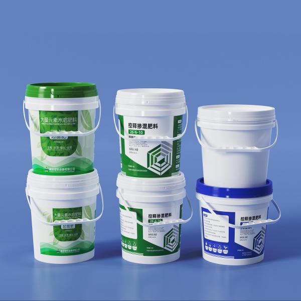 1L-50L Food Grade PP Round Pail Thickened Plastic Paint Bucket for Drums Pails Barrels