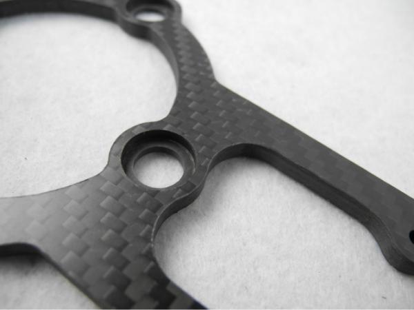 Customized CNC Machining Carbon Fiber Chassis Countersink OEM / ODM