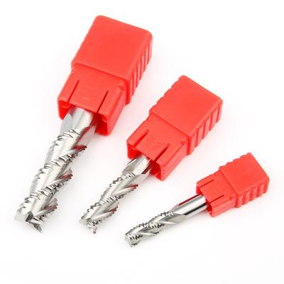 CNC HRC55 Carbide 3 Flute Roughing End Mill Cutter For Aluminum