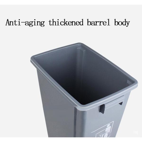 60 Litre Sort Shake Lid Outdoor Sanitation Plastic Trash Can Recycle Bin with Lid