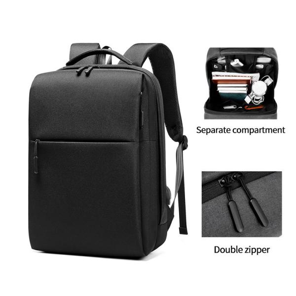 Fabrique en gros logo personnalisé nouveaux hommes 15,6 pouces chargeur usb étanche entreprise sac à dos portable