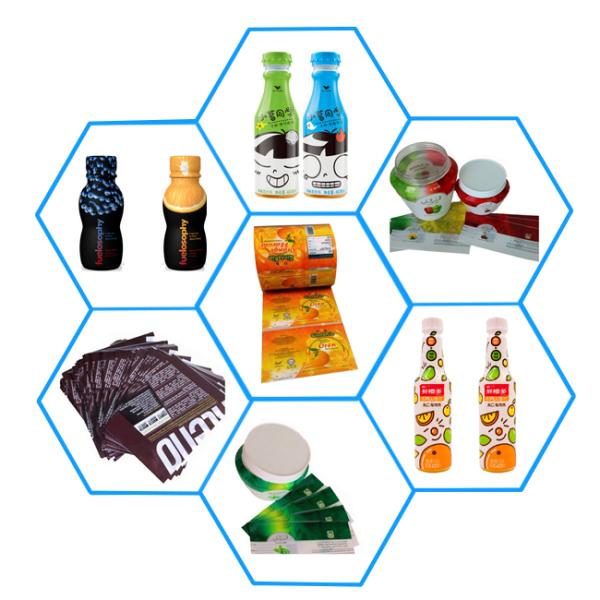 Фильм рукава сокращения ярлыков бутылки напитка Петг упаковывая с анти- ультрафиолетовым лучем