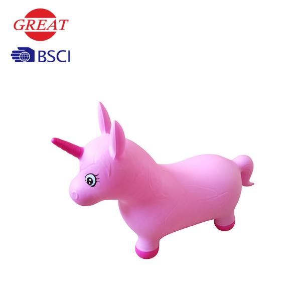Explosion Proof Unicorn Hopper Toy With Wings Ecofriendly PVC Material