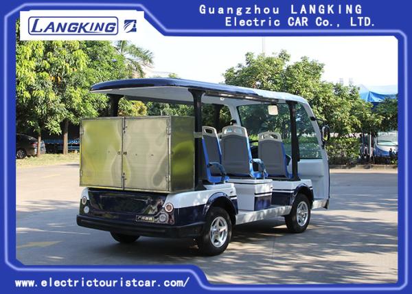 8 carros bondes de Seater, ônibus de excursão Y083A da bateria seca de 48V 5KW com a caixa pequena para o hotel