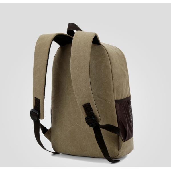 Outdoor canvas backpack unisex travel backpack bag with laptop compartment for high school students