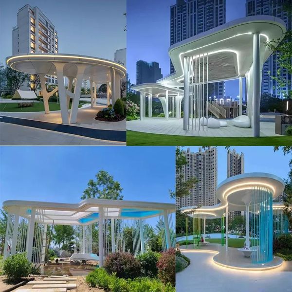 Unique Metal Shading Structure For Civic Centers Museums Urban Landmark Projects