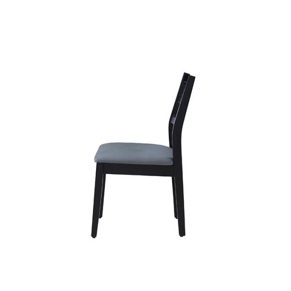 Simple And Stylish Black Upholstered Dining Room Chairs