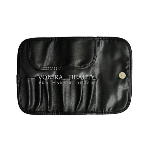 Инструмент мешка крена держателя сумки случая щетки макияжа кожи Фаукс перемещения черный