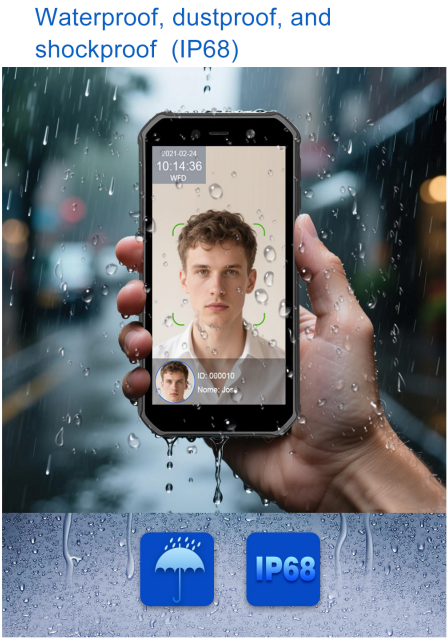 4G Portable Outdoor Android Facial Recognition Machine for Employee Time Attendance