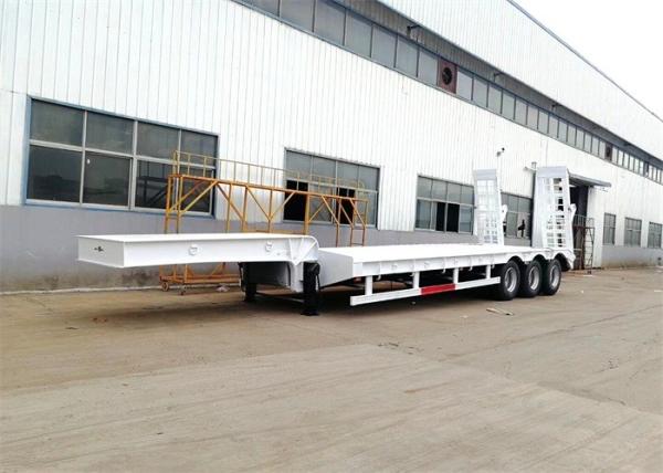 Extendable Lowboy Loader 3 Axle 80 Tons Low Bed Semi Trailer