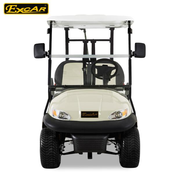 Автомобиль гольфа бежевого цвета ЭСКАР небольшой электрический с фарой СИД цапфы Италии Гразяно