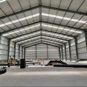 50 Year Design Life Steel Shed Construction Double Layer Anti Corrosion Frame Q355 Galvanized Structure Prefab Industrial Building