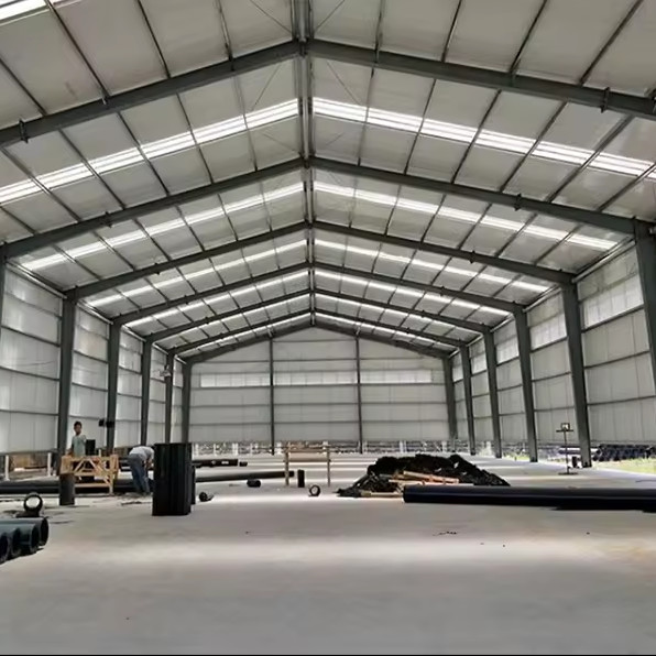 Strong Strength Steel Building Construction Custom Color Light Steel Frame Construction