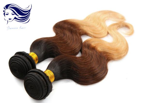 Extensões longas do cabelo humano do Virgin do cabelo 100 da cor de Ombre do cabelo para mulheres negras