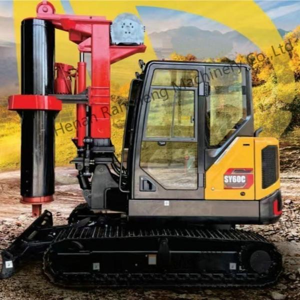 RCQ-10C ミニ油圧式ロータリー杭打機、Kubotaディーゼルエンジン36KW搭載