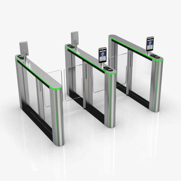 IP54 Stainless Steel Silver Turnstile Swing Gate 0.2s Opening Time