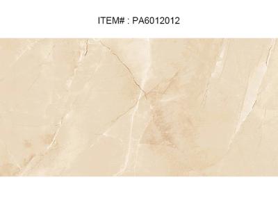 Porcelain Material Marble Effect Ceramic Tiles Yellow 24  X 48 Honed Finish