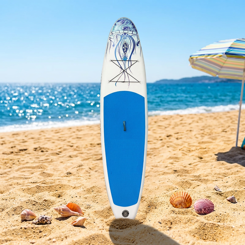 sup Cross-border Ready-to-Ship PVC Inflatable SUP Paddleboard-Portable Stand-Up Paddleboard for Water Yoga Paddling