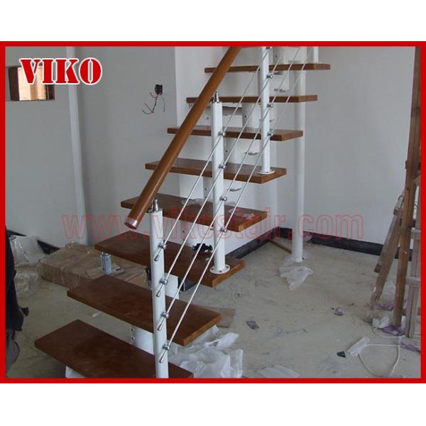 Steel Cable Stair VK73SC Handrail Beech 304 Stainless Steel Aluminum Baluster Treed BeechGlass Carbon SteelPowder-coate