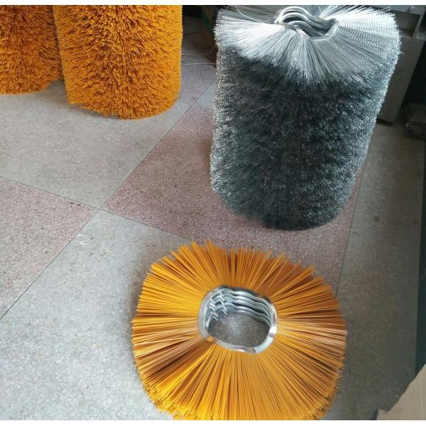 205*660mm Street Snow Sweeper Brush For Road Cleaning Wafer Brush