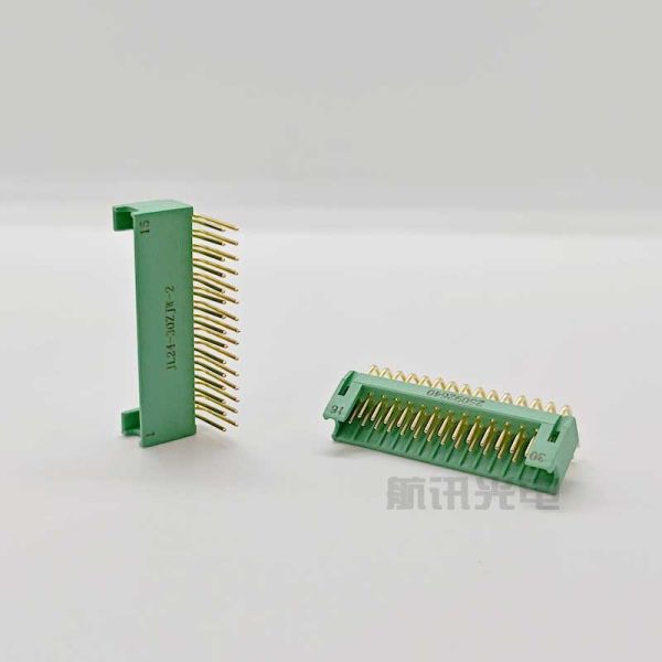 Gold-Plated Right Angle Connector with High-Reliability Wire Spring Contact