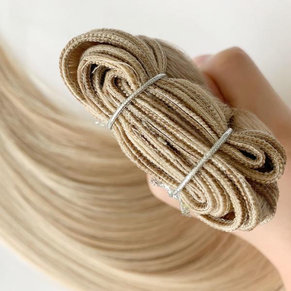 24 inch Muti-Color Human Hair Remy Hair Weft Machine Sewn Weft for Your Requirement