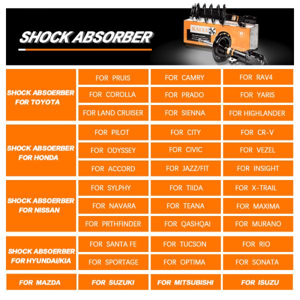 339261 51605-SWW-E01 51611-T1C-E02 Auto Shock Absorbers Hon-da CR-V III RE CRV IV RM