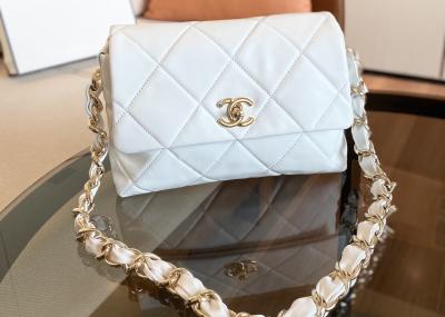 17cm Length Chain Shoulder Bag Daily Travel With Shallow Gold Hardware