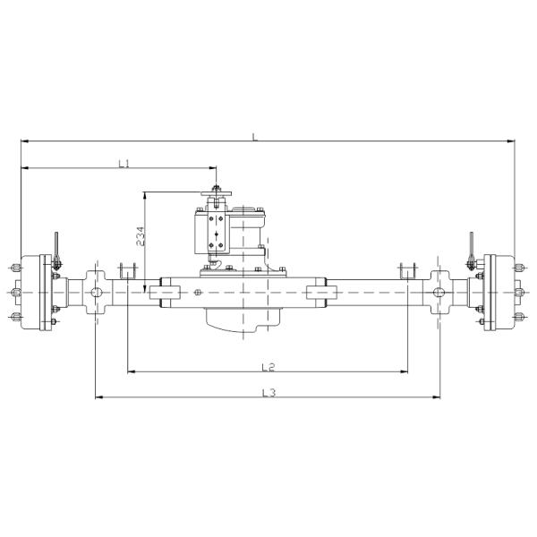 Цапфа зада трицикла передачи 2 скоростей Семи плавая тип высокая эффективность