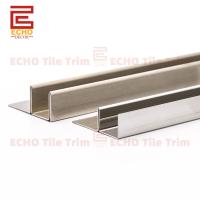 F Forme de carreaux en acier inoxydable 9-12 mm pour panneaux de verre de douche