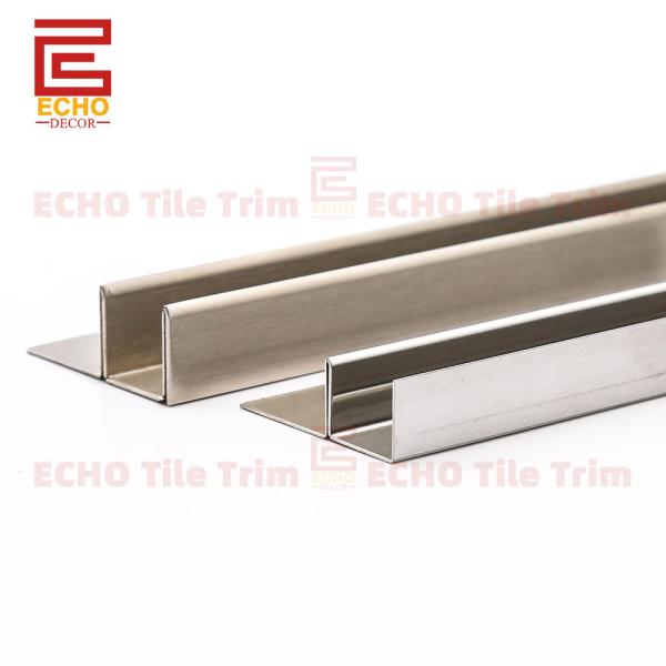 F Forme de carreaux en acier inoxydable 9-12 mm pour panneaux de verre de douche